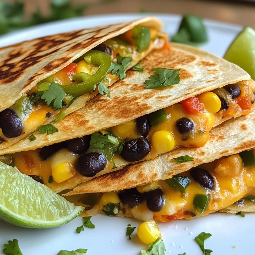 Spicy Black Bean Quesadillas Einfache und leckere Speise