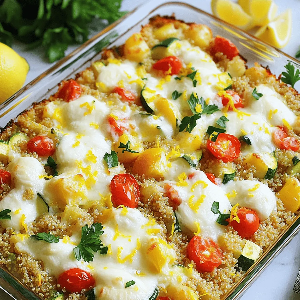 Zesty Lemon Quinoa Bake Gesundheitlich und Lecker