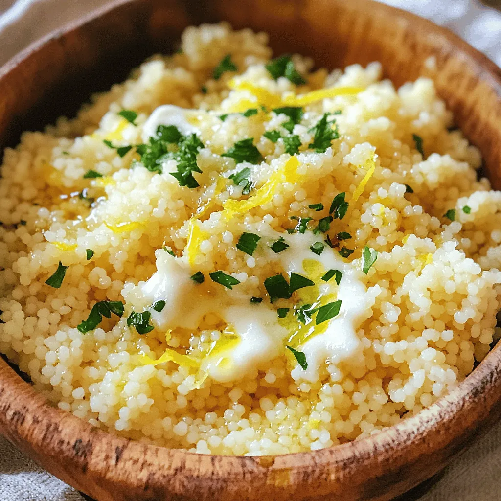 Lemon Parmesan Couscous Schnelles und Schmackhaftes Gericht