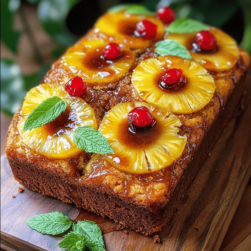 Für den perfekten Pineapple Upside-Down Pound Cake brauchst du einige einfache Zutaten. Hier sind die Hauptzutaten: