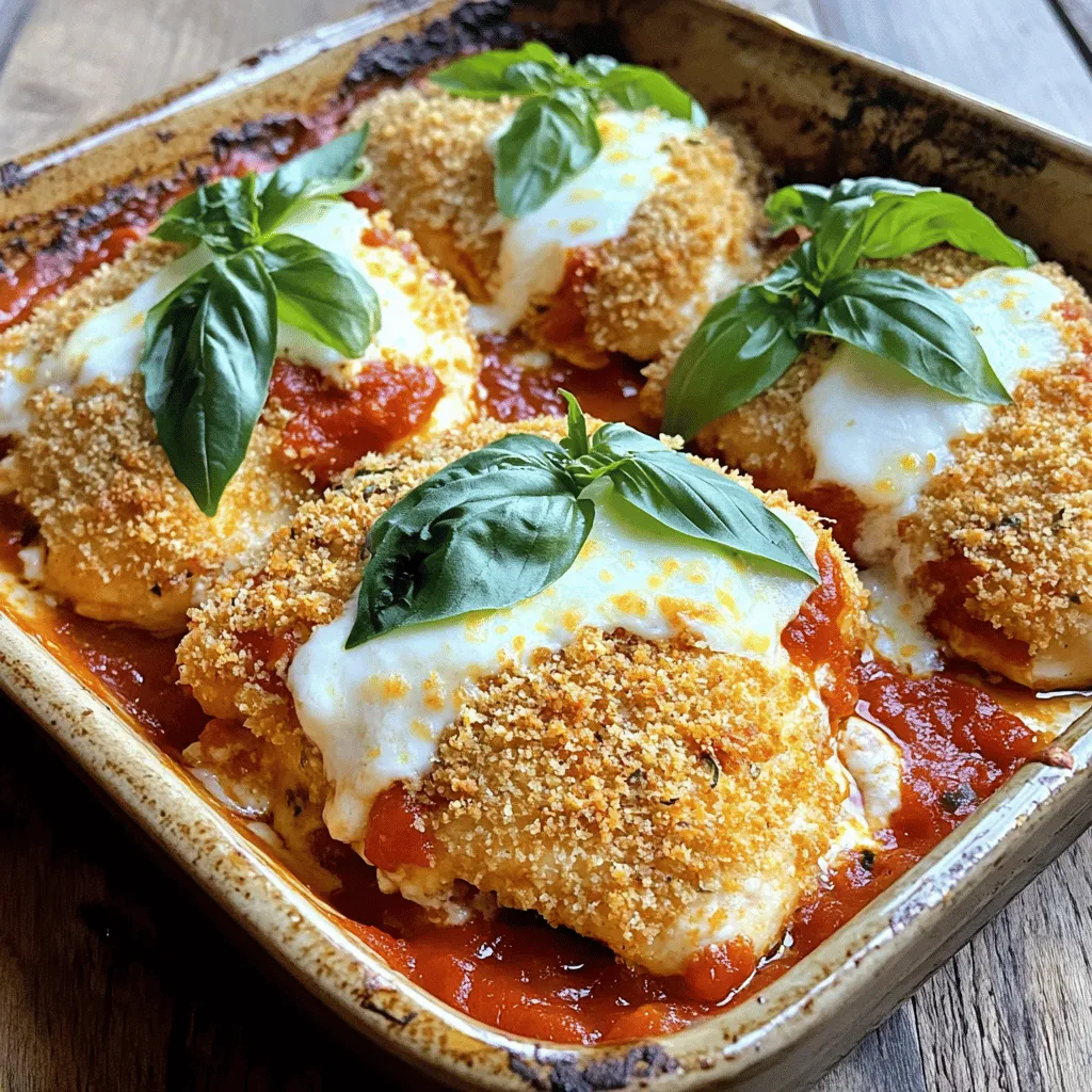 Einfaches Parmesan-Hühnchen Abendessen Lecker und Schnell