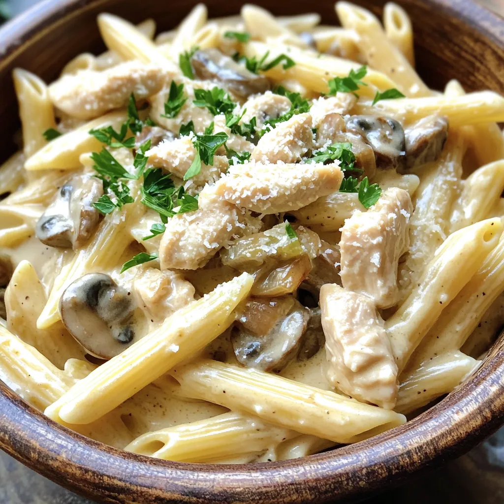 Cremige Hähnchen Marsala Pasta One Pot Genuss