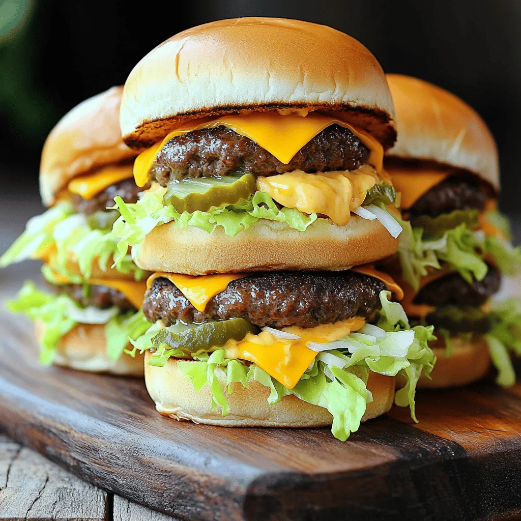 Mini Big Mac Cheeseburgers Einfach und Lecker Zubereiten