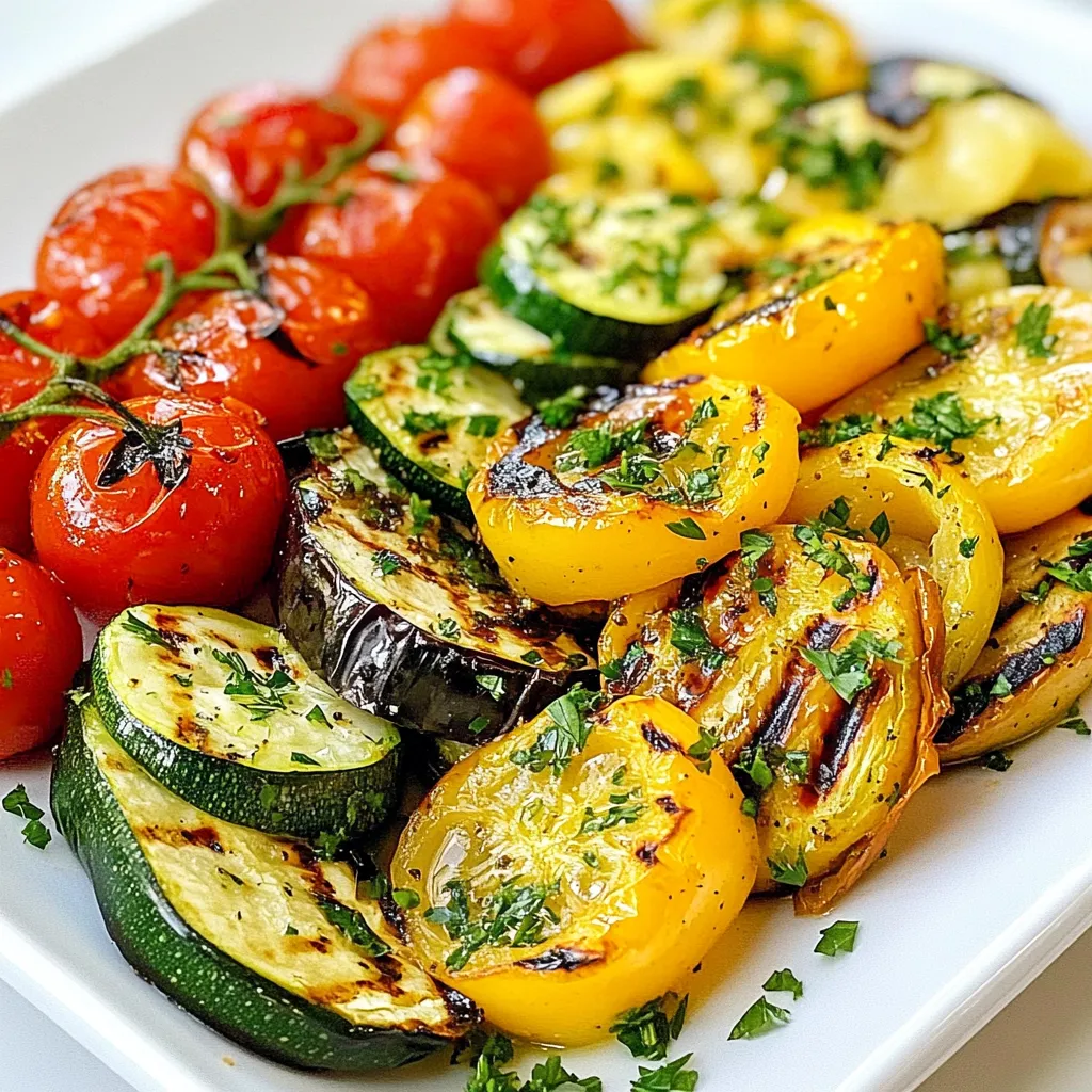 Lemon Herb Grilled Vegetables Einfach und Lecker