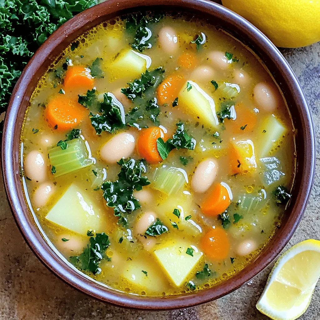 Tuscan White Bean Soup Einfaches und Gesundes Rezept