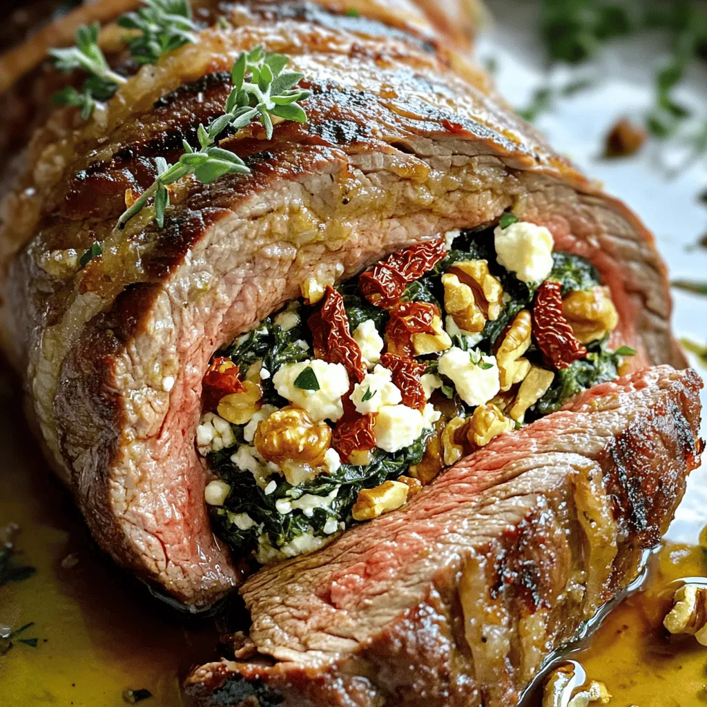 Gefülltes Flankensteak: Einfaches Rezept für Anfänger