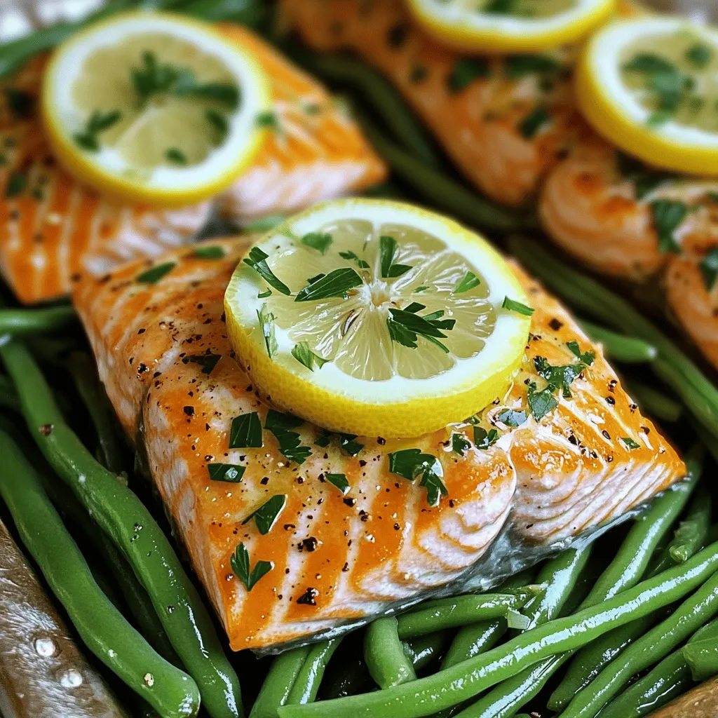 Lemon Herb Salmon &#038; Green Beans Sheet Pan Genuss