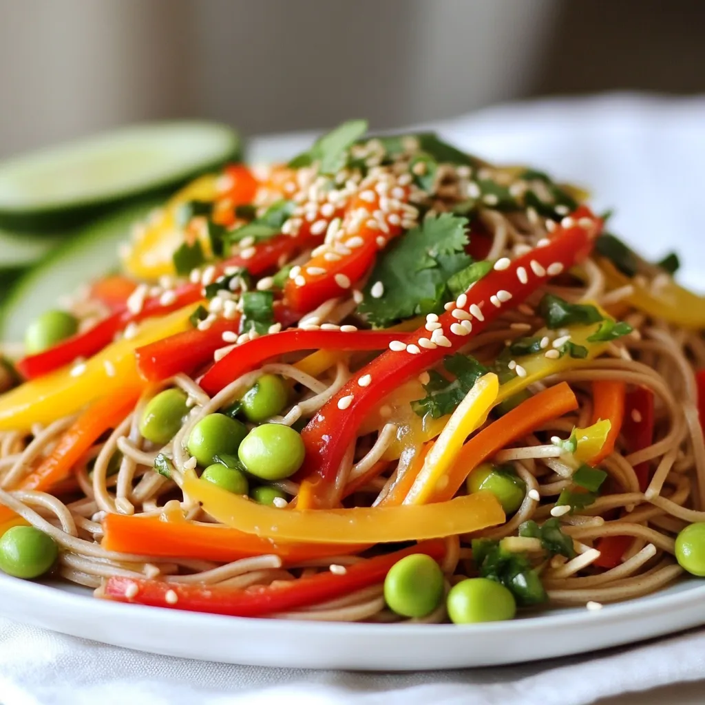 Sesame Ginger Noodle Salad Frisch und Gesund Genießen