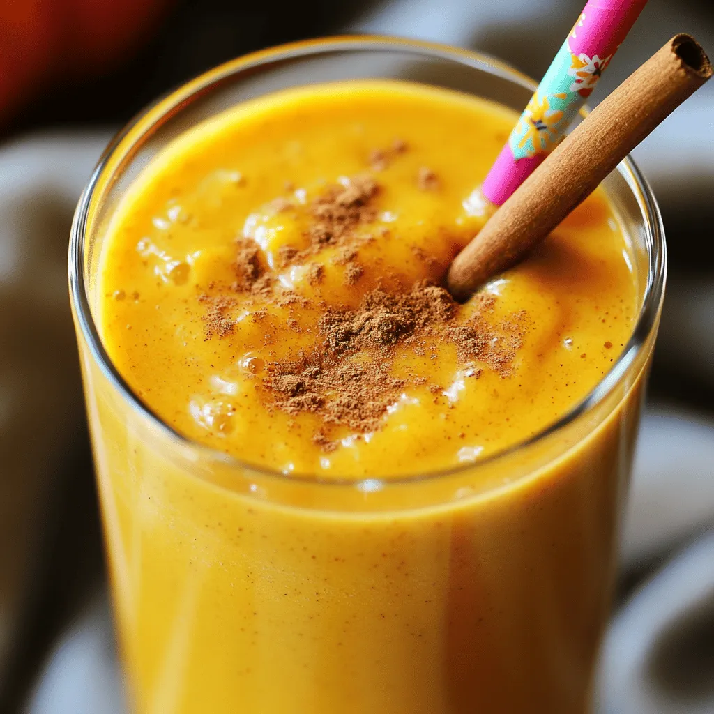 Chai Spiced Pumpkin Smoothie leckeres Herbstgetränk