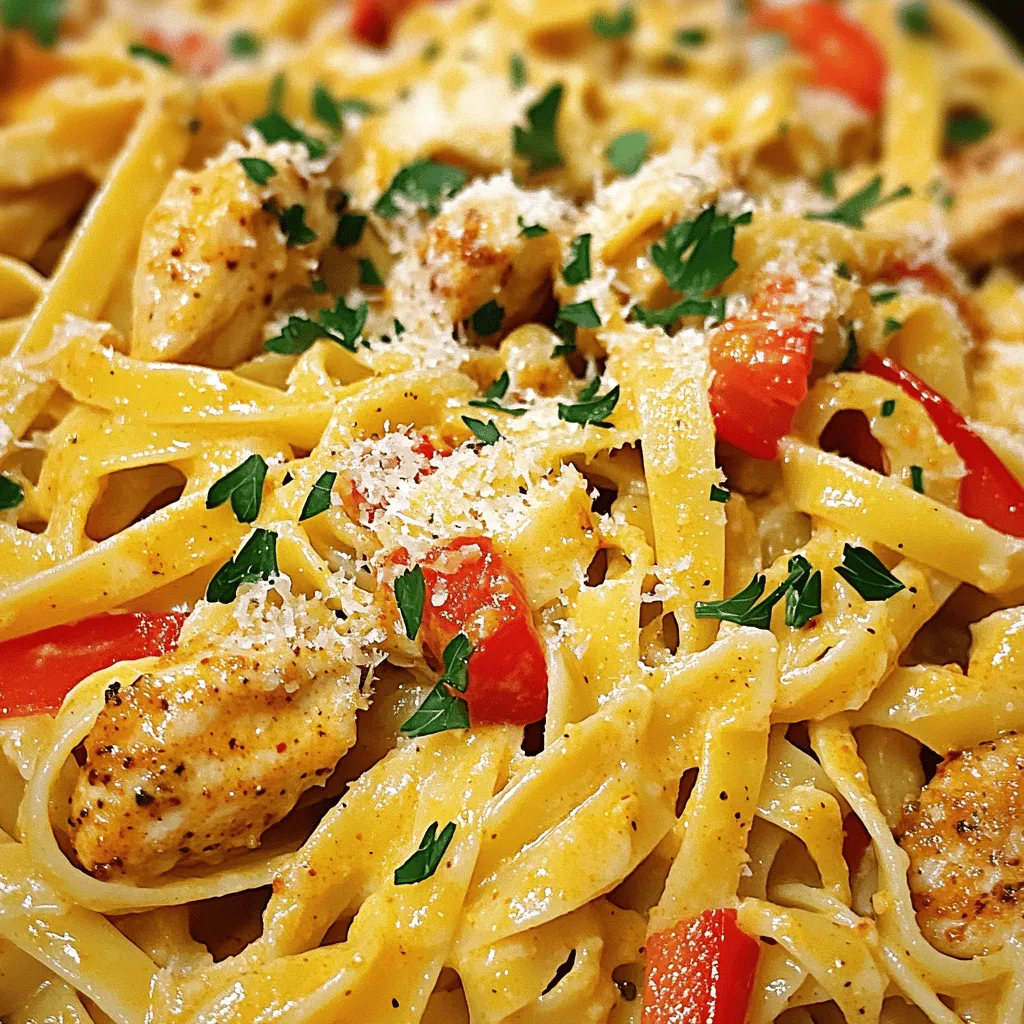 Cremige Cajun Chicken Pasta Schnelles und köstliches Gericht