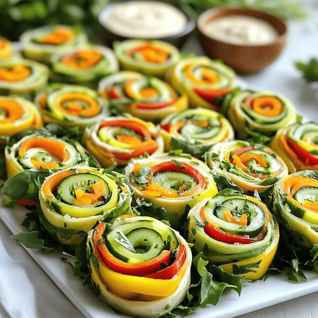 Rainbow Veggie Pinwheels Lecker und Gesund Genießen