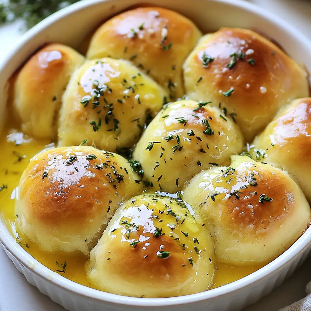 Knoblauch Kräuter Pull-Apart Brötchen Schnell Genießen