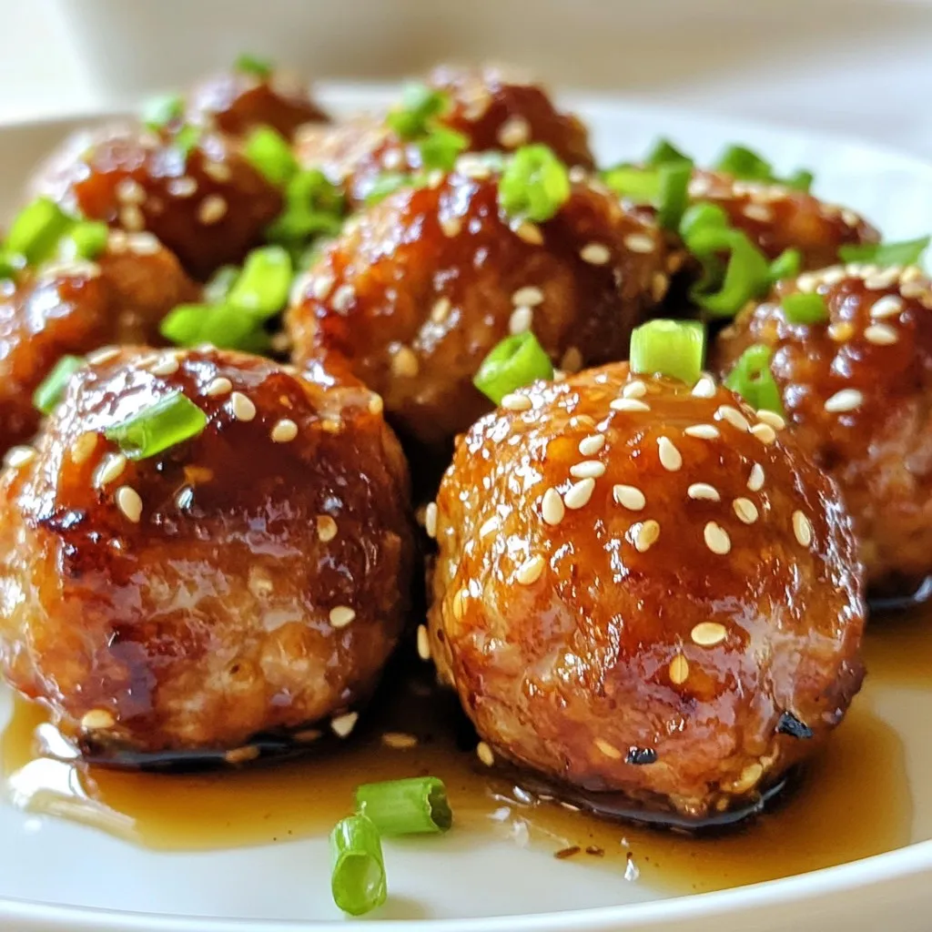 Honey Garlic Turkey Meatballs Schmackhafte Rezeptidee