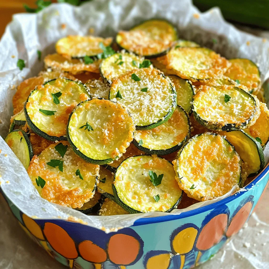 Air Fryer Crispy Parmesan Zucchini Chips Rezept