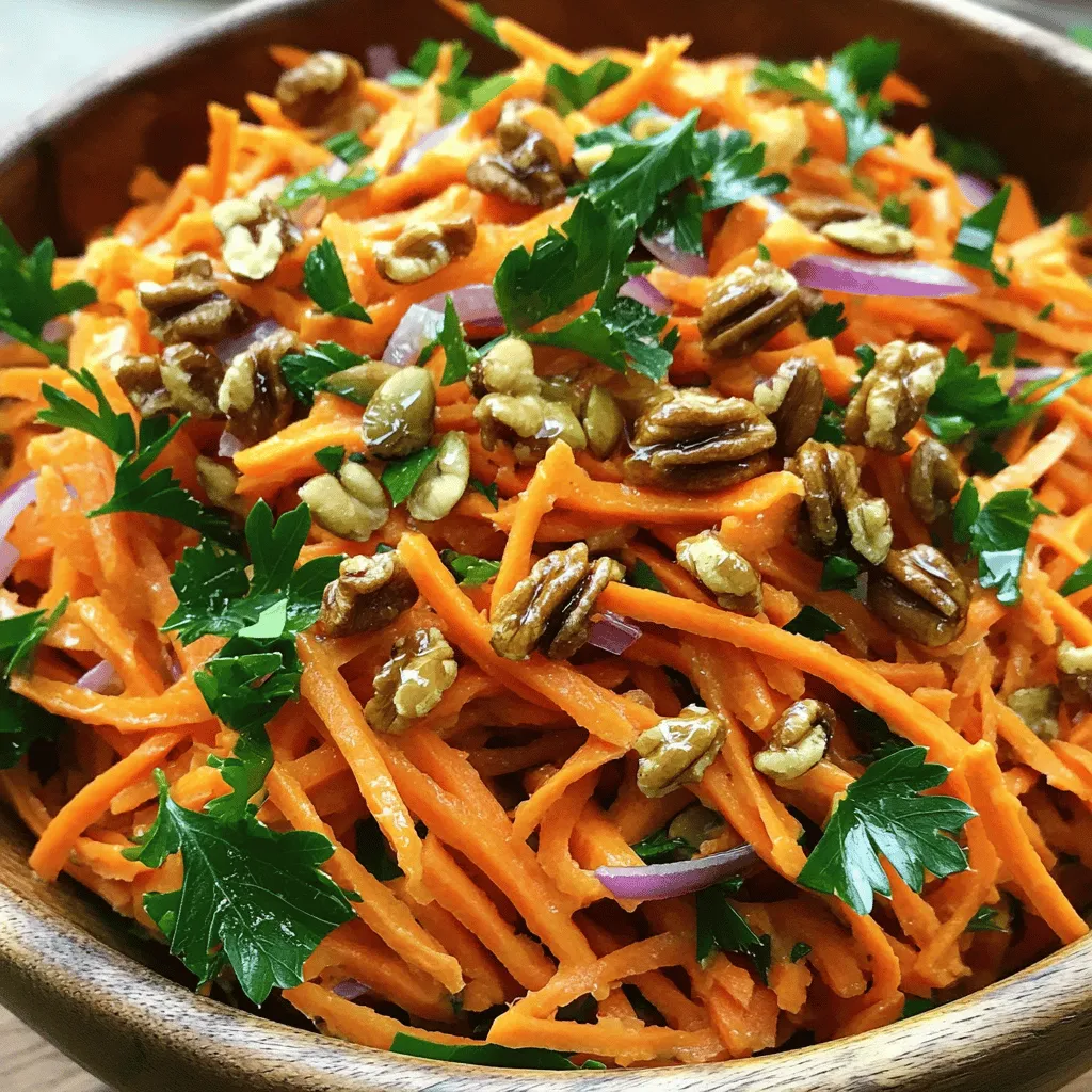 Shredded Carrot Salad Frisch und Knackig Genießen