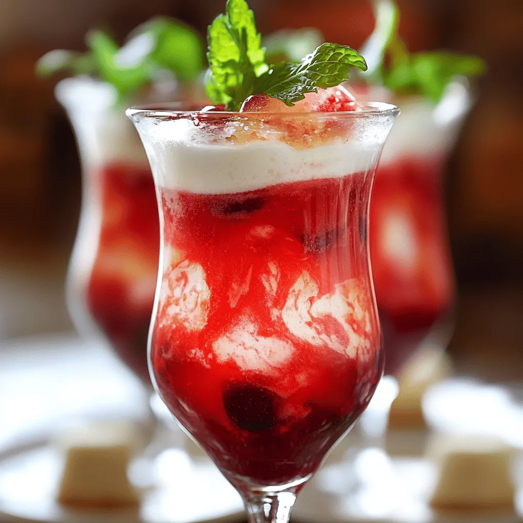 Cherry Italian Cream Sodas Erfrischend und Lecker