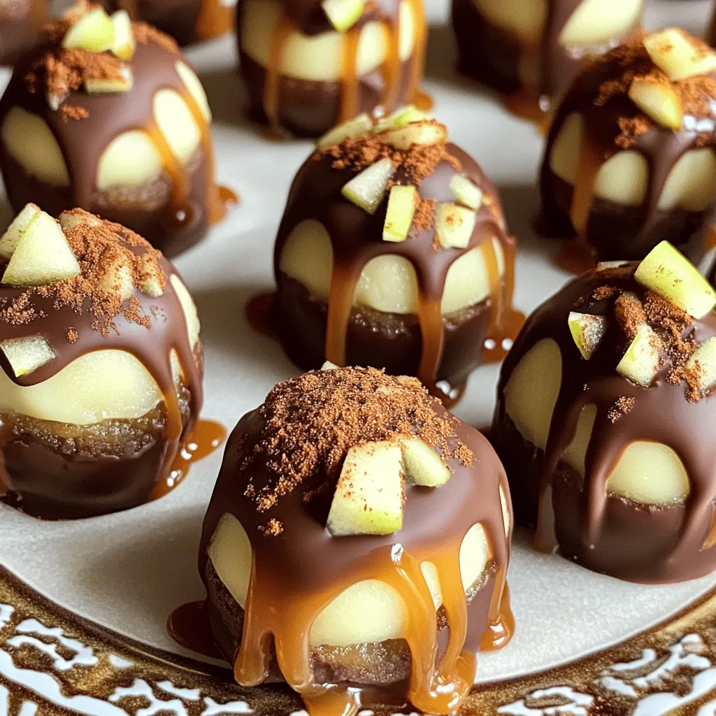 Köstliche Caramel Apple Cheesecake Truffle Bites