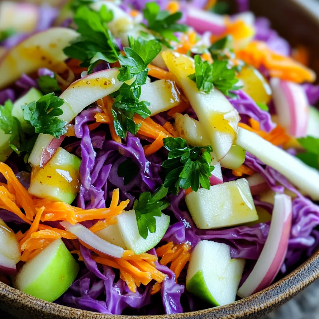 Schmackhafter Rotkohl-Slaw Frisch und Einfach Zubereiten