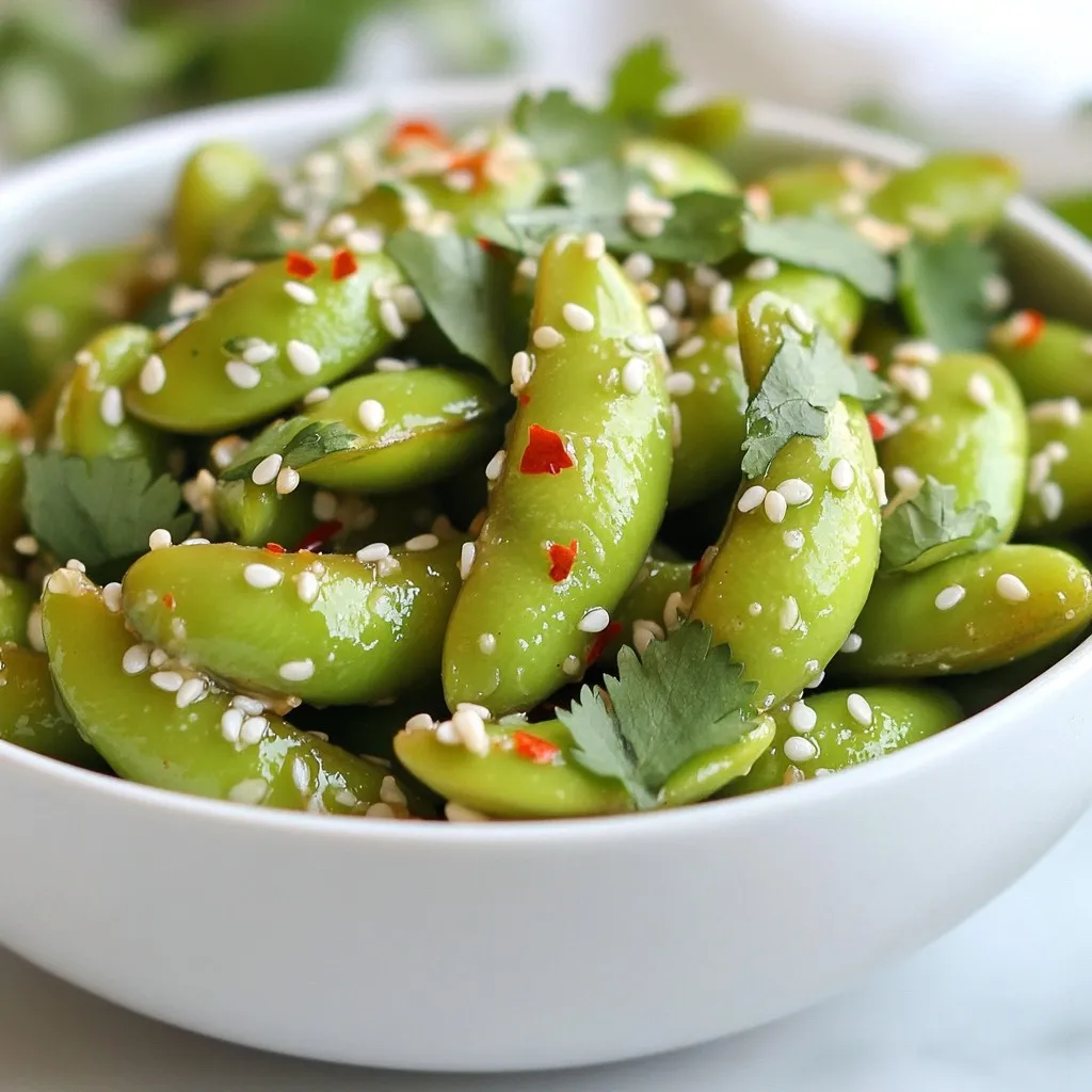 Spicy Garlic Edamame Einfaches und köstliches Rezept