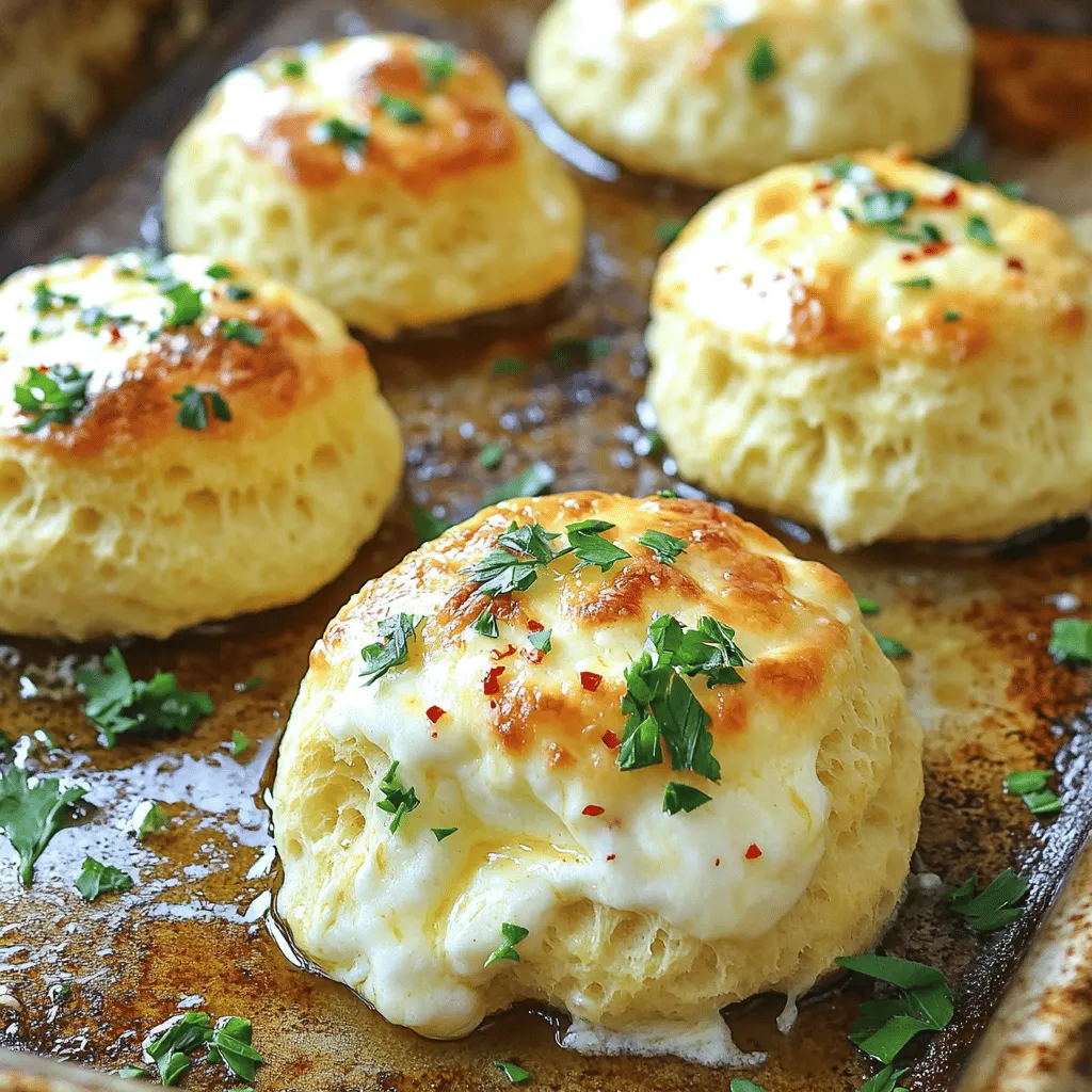 - 1 Dose Pillsbury Kühlschrank-Biskuitteig - 1 Tasse geriebener Mozzarella-Käse - 1/4 Tasse ungesalzene Butter, geschmolzen