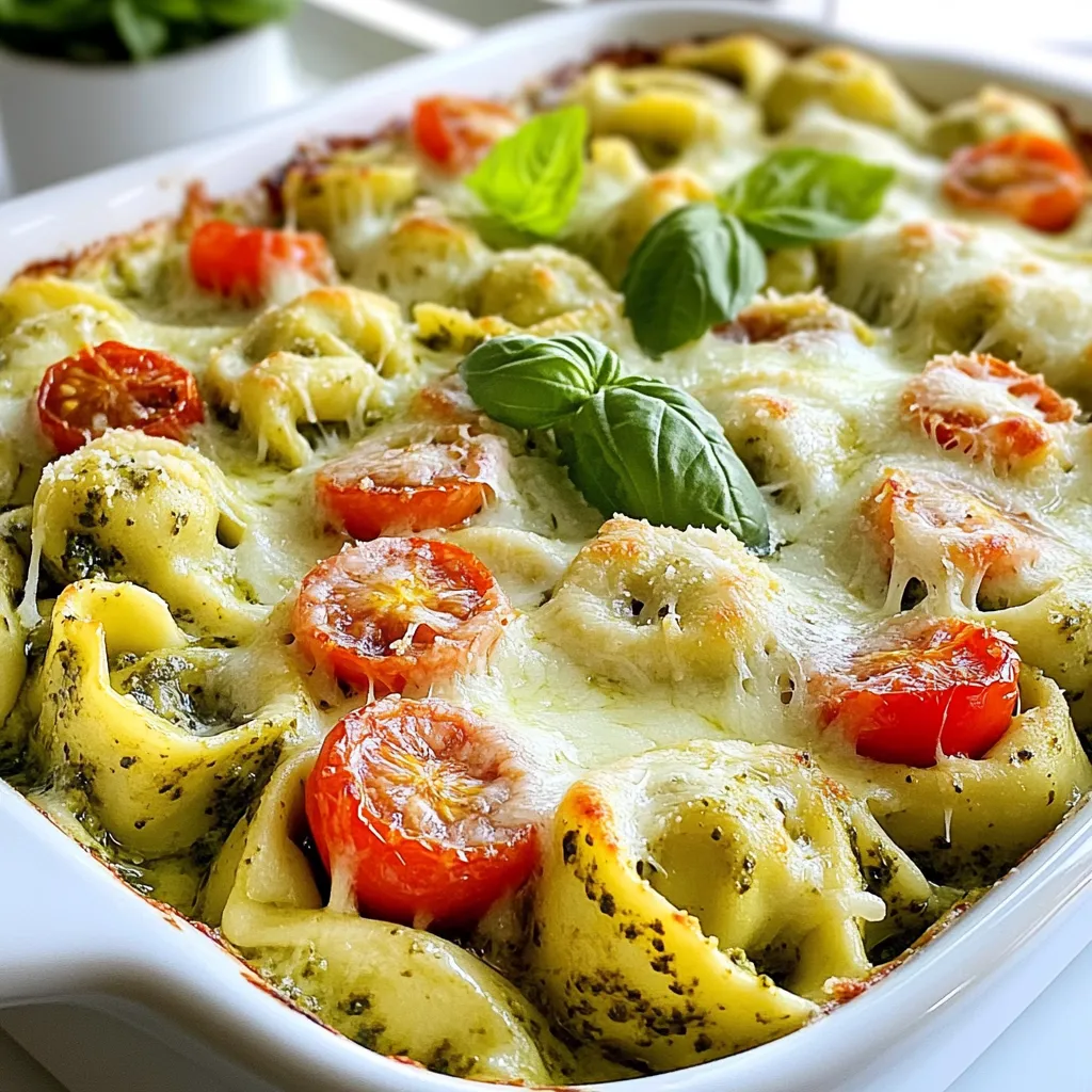 Cremige Pesto Tortellini Bake Einfach und Lecker
