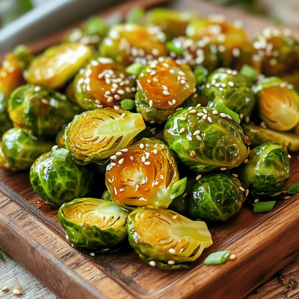 Honey Sriracha Brussels Sprouts Einfaches Rezept