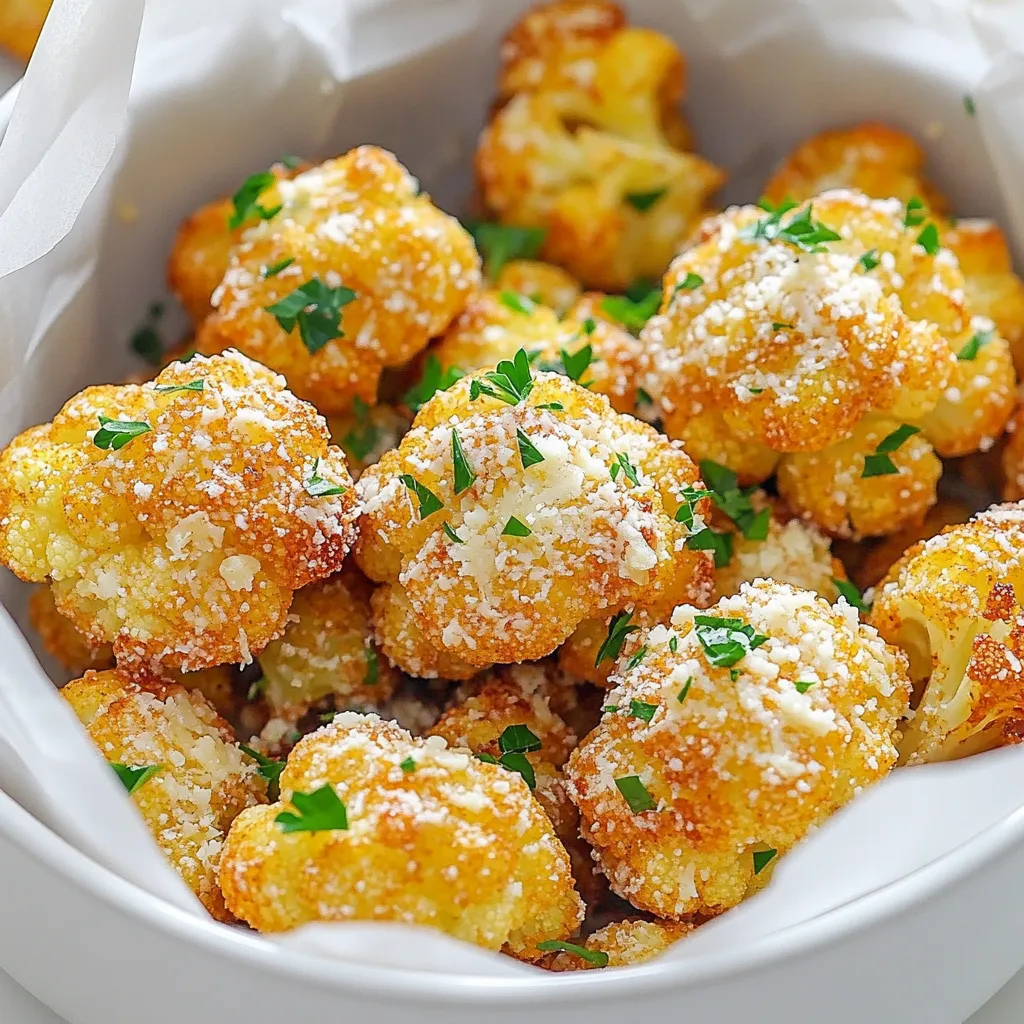 Knuspriger Garlic Parmesan Cauliflower Air Fryer Genuss