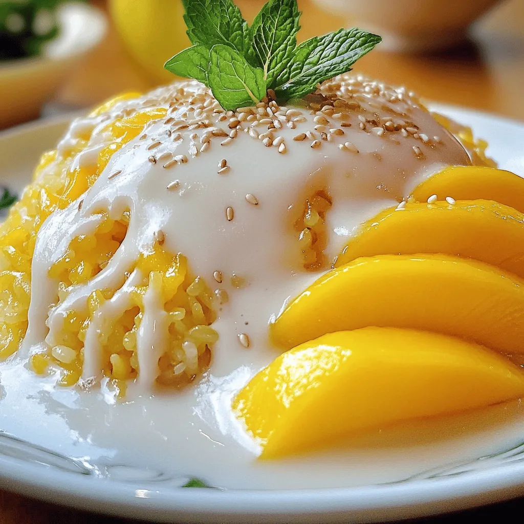 Thai Mango Sticky Rice Einfache Rezept Anleitung