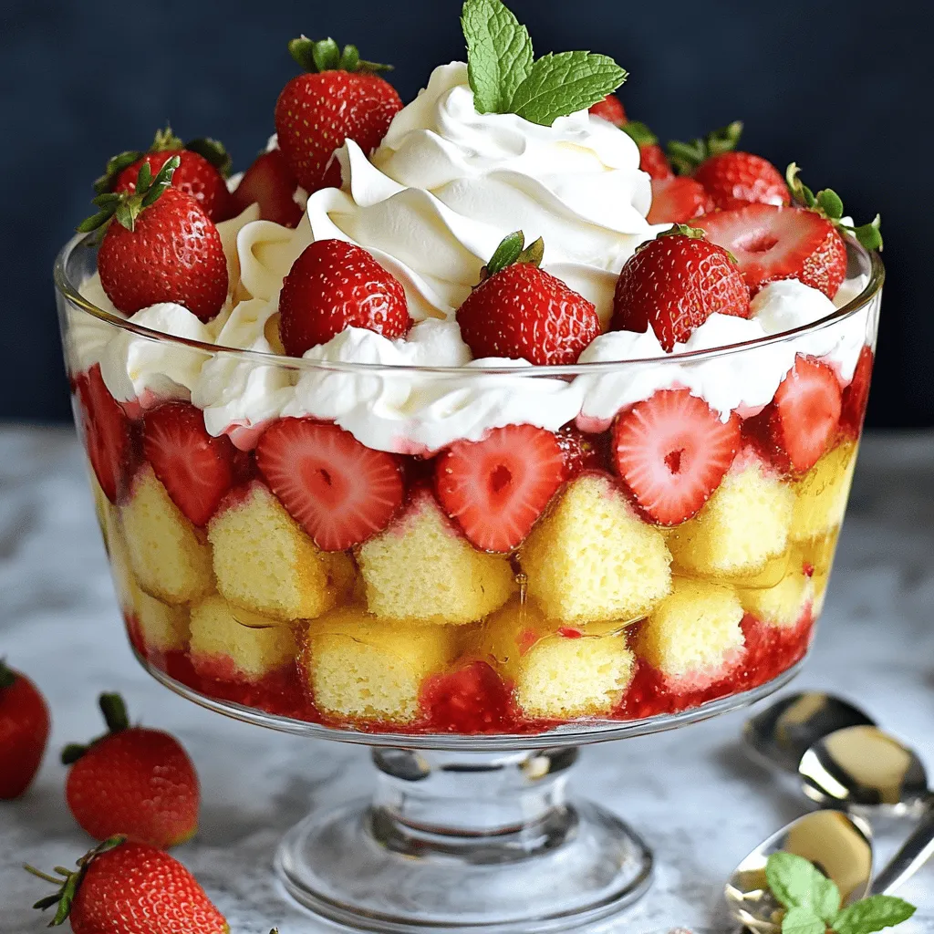 Erdbeer-Shortcake-Trifle Köstlicher Dessertgenuss