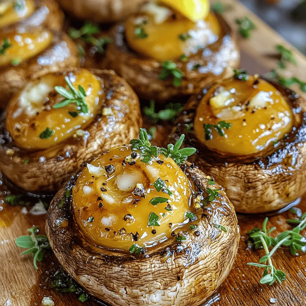 Roasted Garlic Butter Mushrooms Einfach und Lecker