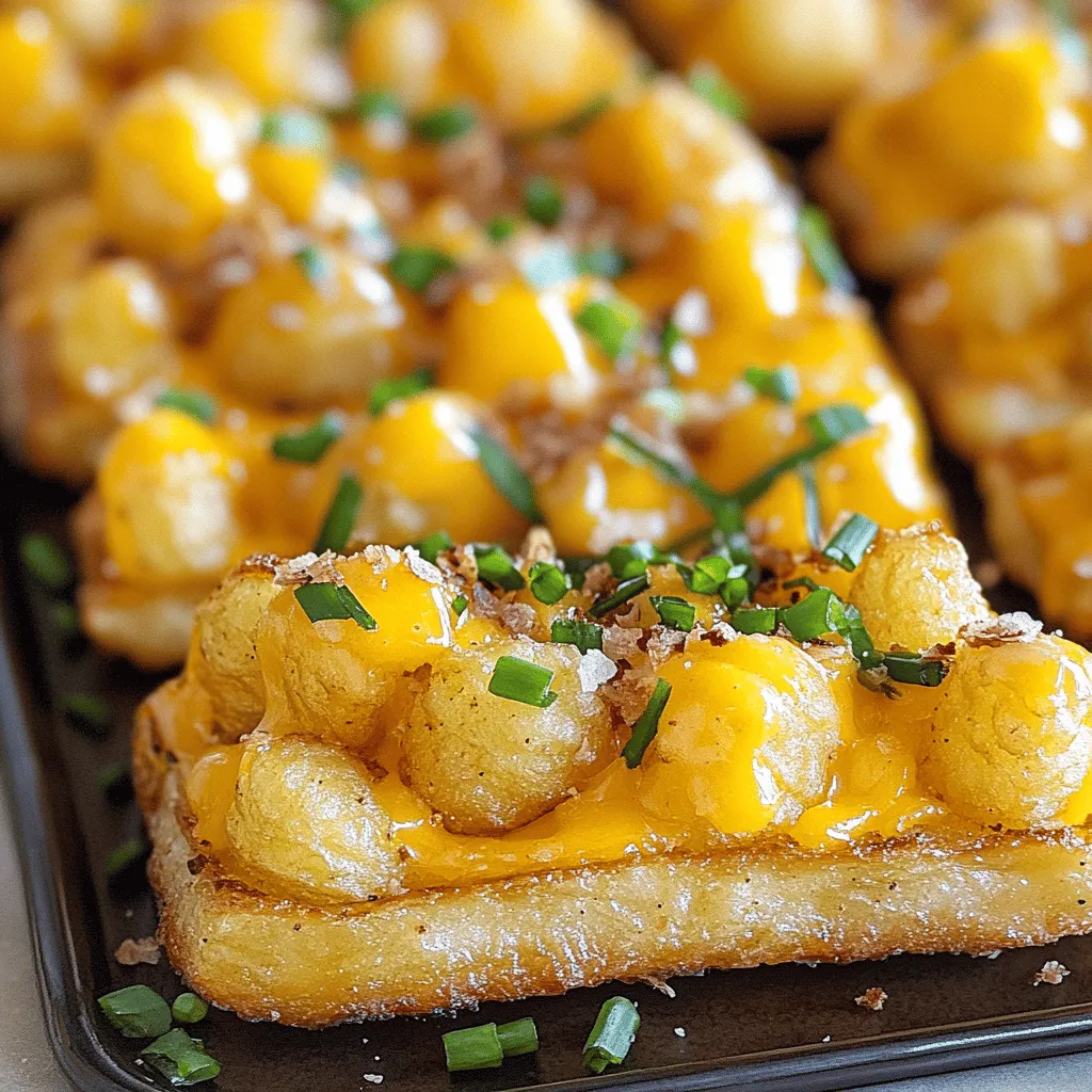 Um den Cracked Out Chicken Tater Tot Casserole zuzubereiten, benötigst du einige einfache Zutaten. Du brauchst 500 g gewürfelte Hähnchenbrust, 400 g gefrorene Tater Tots und 1 Tasse geriebenen Cheddar-Käse. Auch 1 Tasse knusprig gebratenen und zerbröselten Speck ist wichtig. Für die cremige Füllung brauchst du 1 Tasse saure Sahne, 1/2 Tasse weichen Frischkäse und 1/2 Tasse Hühnerbrühe. Gewürze wie 1 Teelöffel Knoblauchpulver, 1 Teelöffel Zwiebelpulver, Salz und Pfeffer sind auch nötig. Frische Petersilie zum Garnieren macht das Gericht noch schöner.