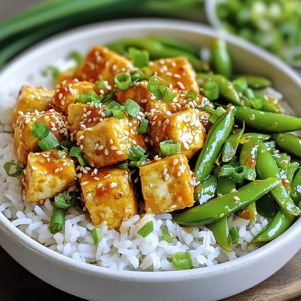 Minute Chili Garlic Tofu Rice Bowls Einfaches Rezept