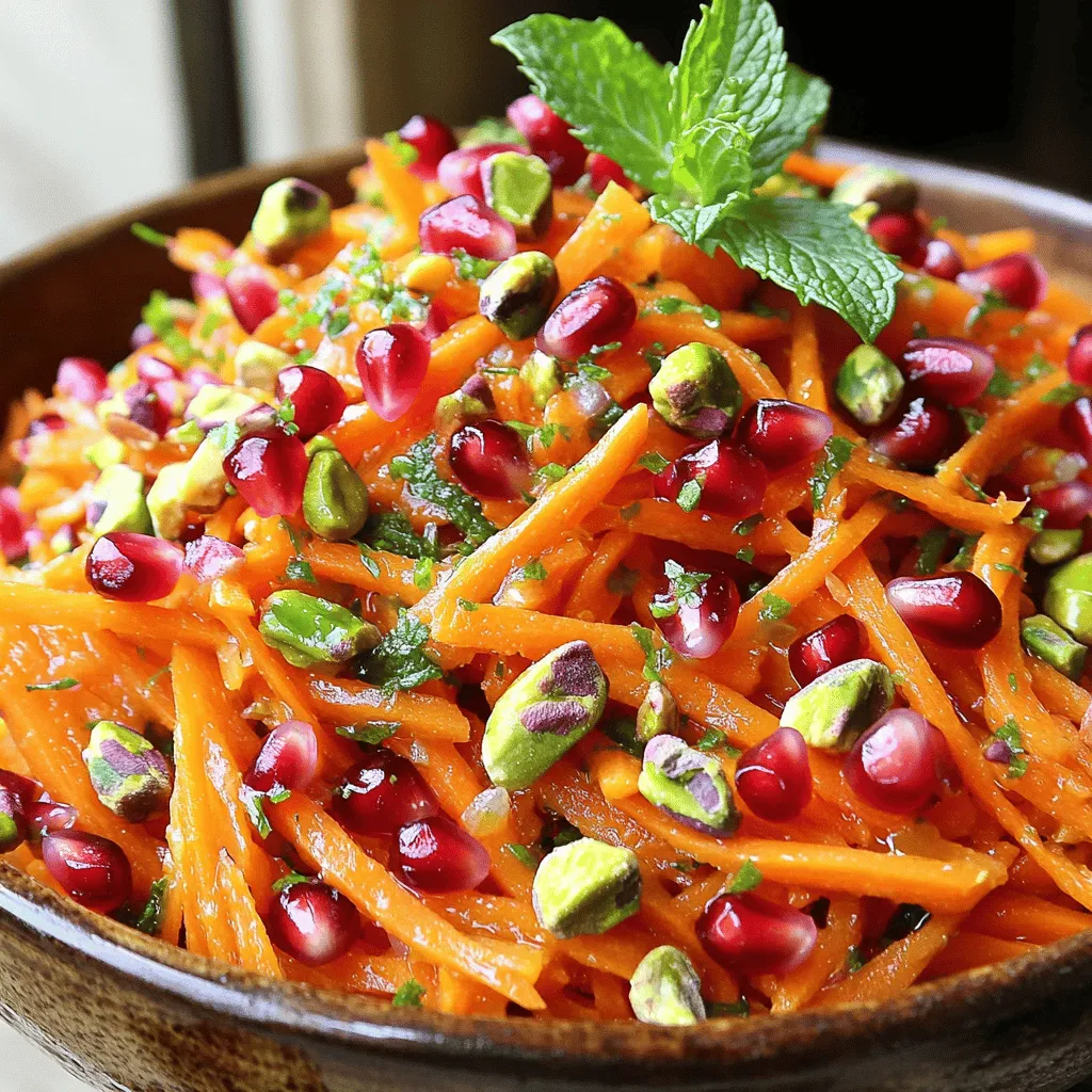 Karottensalat mit Pistazien frischer Genuss pur