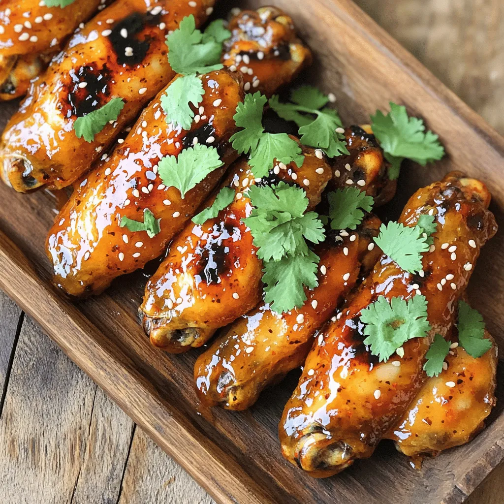 Köstliche Chicken Wings mit feuriger Sriracha-Sauce