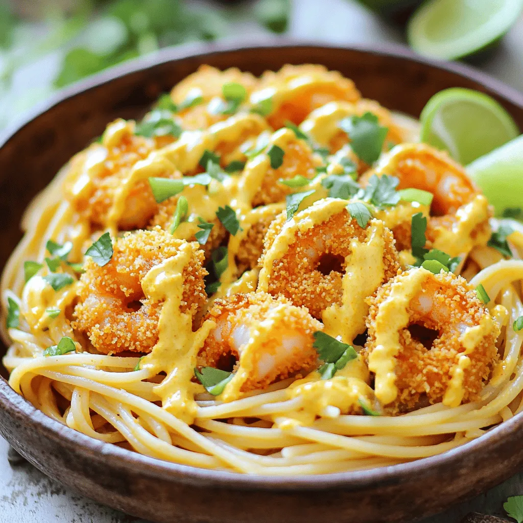 Bang Bang Shrimp Pasta Einfaches und Schnelles Rezept
