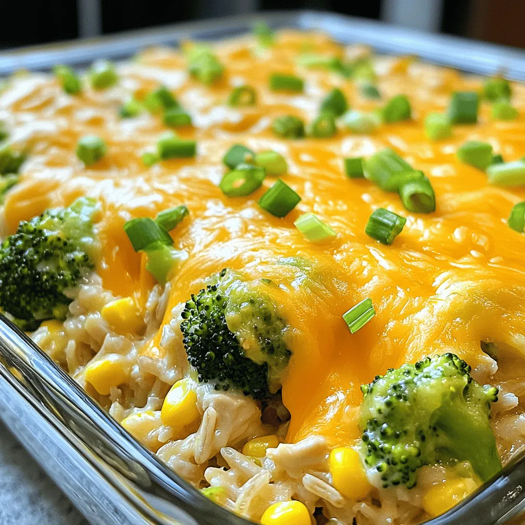 Cheesy Chicken Rice Casserole im Slow Cooker Einfach