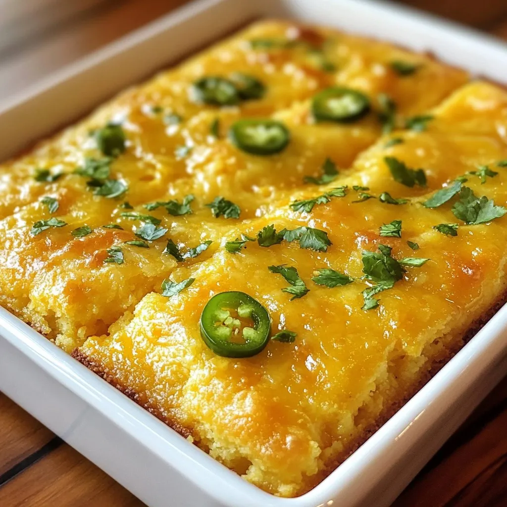 Jalapeño Cheddar Cornbread Schnell und Köstlich Backen
