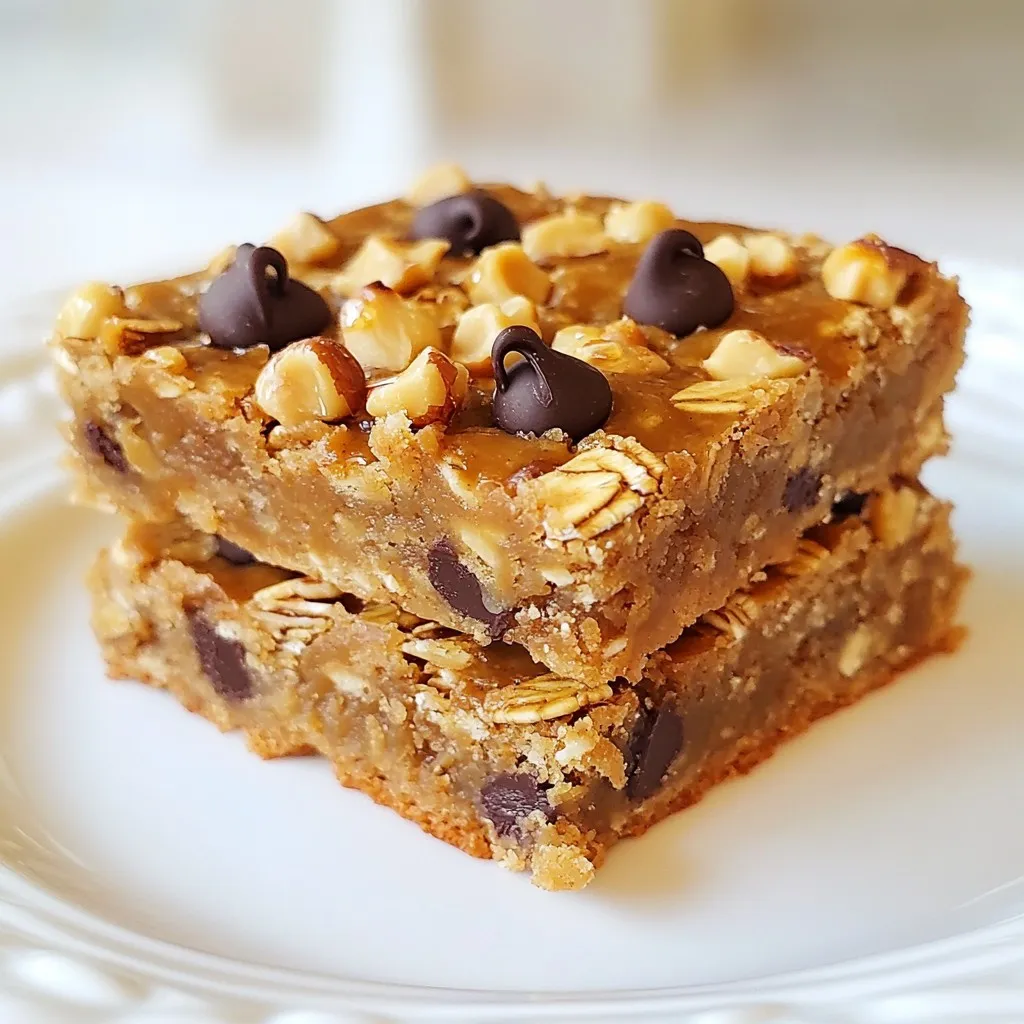 Erdnussbutter Haferflocken Riegel Nussig und Einfach