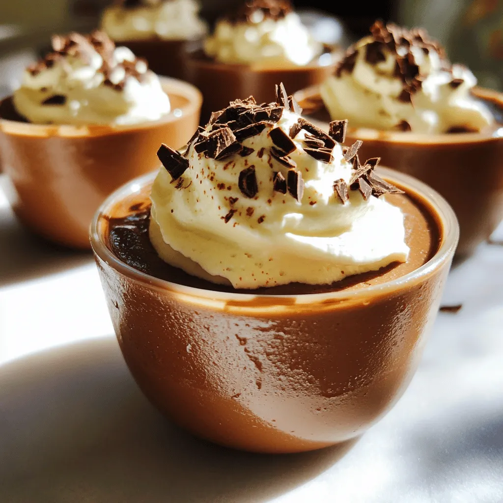 Mocha Cottage Cheese Mousse Einfaches Dessert-Rezept