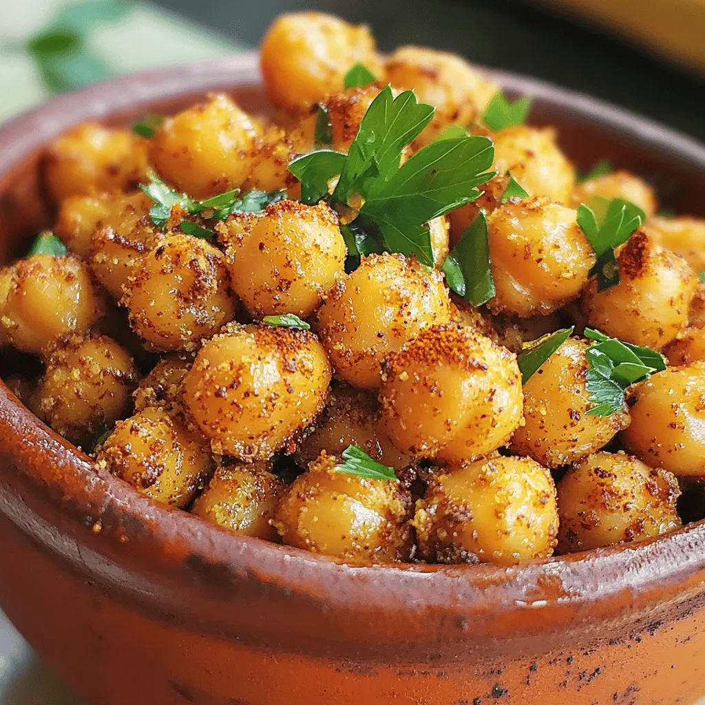 Knusprige Kichererbsen Snack für vegane Freude