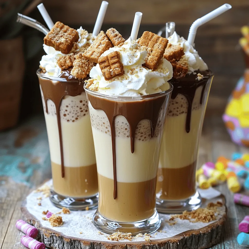 Cremiger Biscoff Keksbutter Milchshake Genuss pur