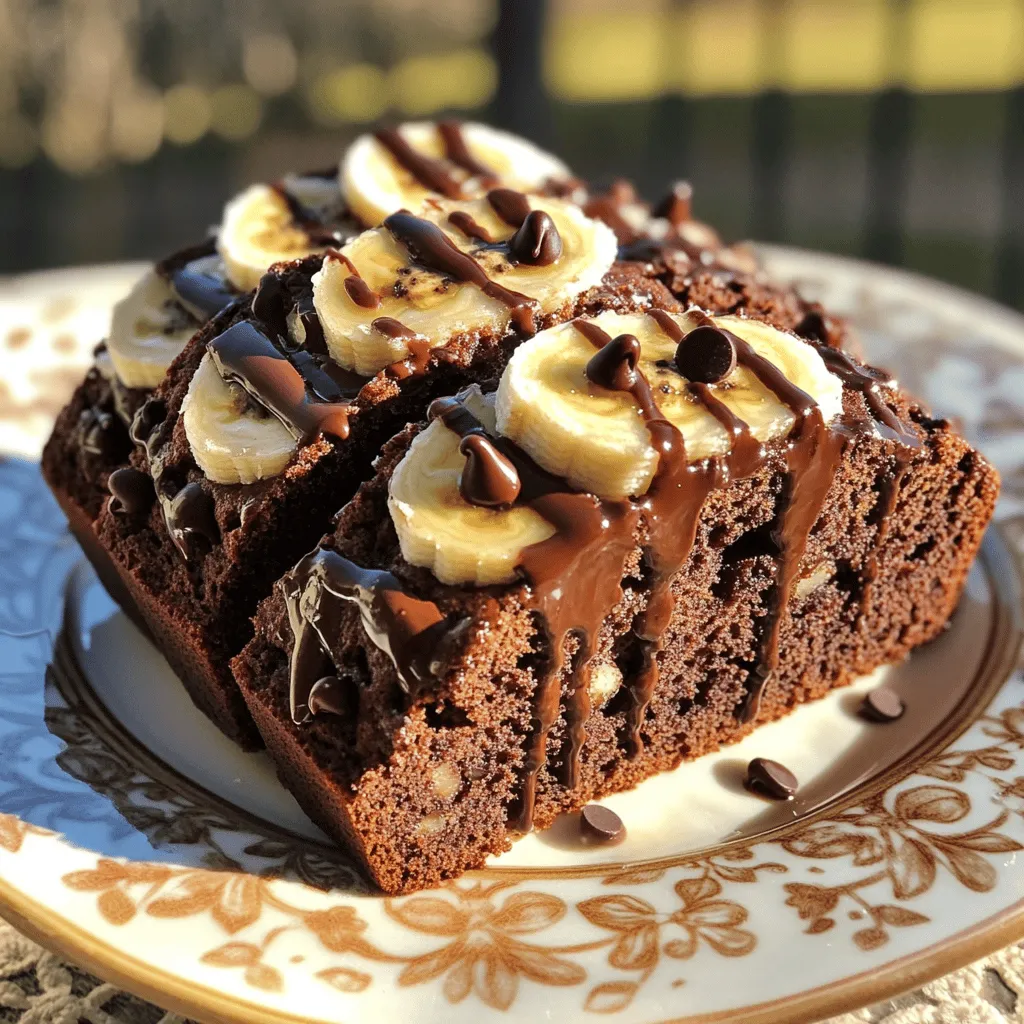 Für das Schokoladen-Tahini-Bananenbrot brauche ich folgende Zutaten: