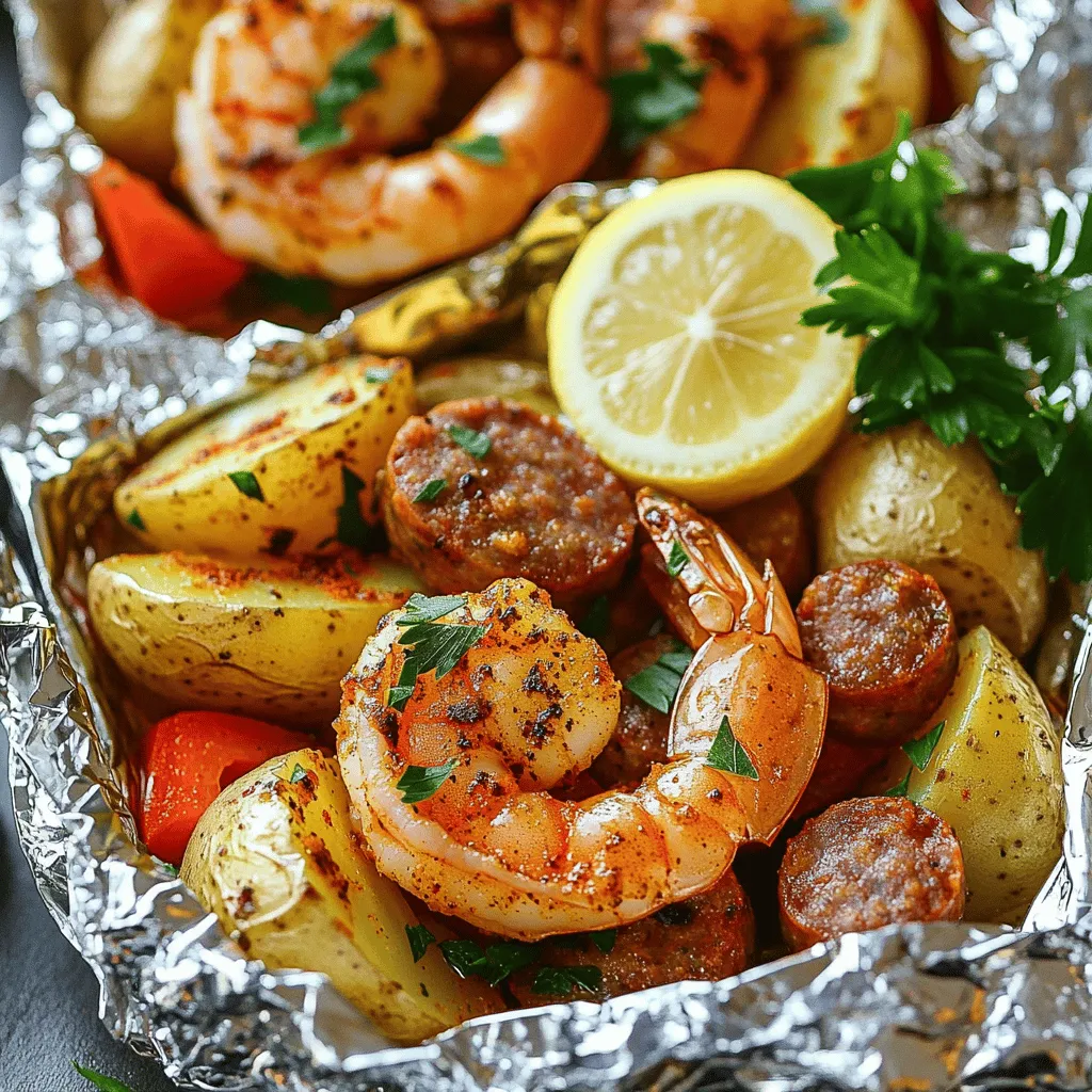 Cajun Shrimp &#038; Sausage Foil Packs für jeden Grillabend