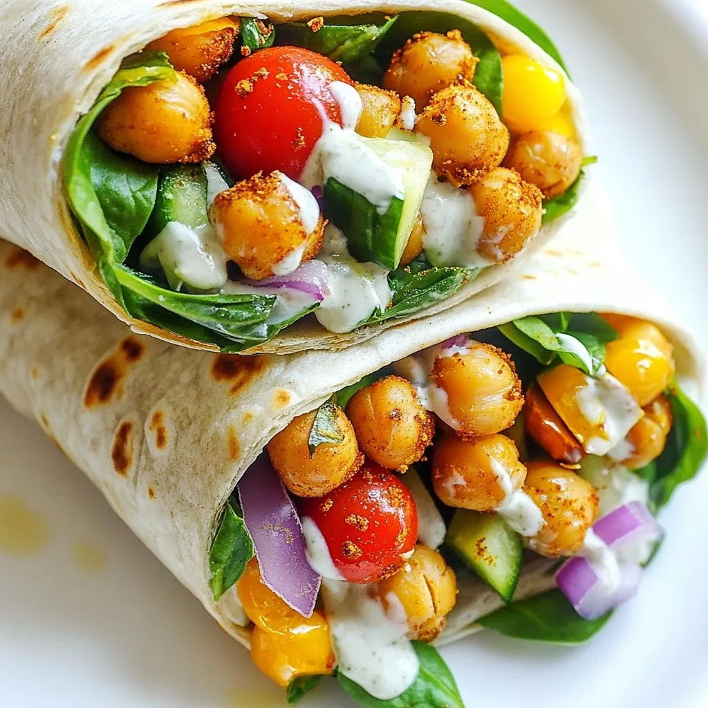 Kichererbsen Shawarma Wraps Lecker und Einfach Zubereiten