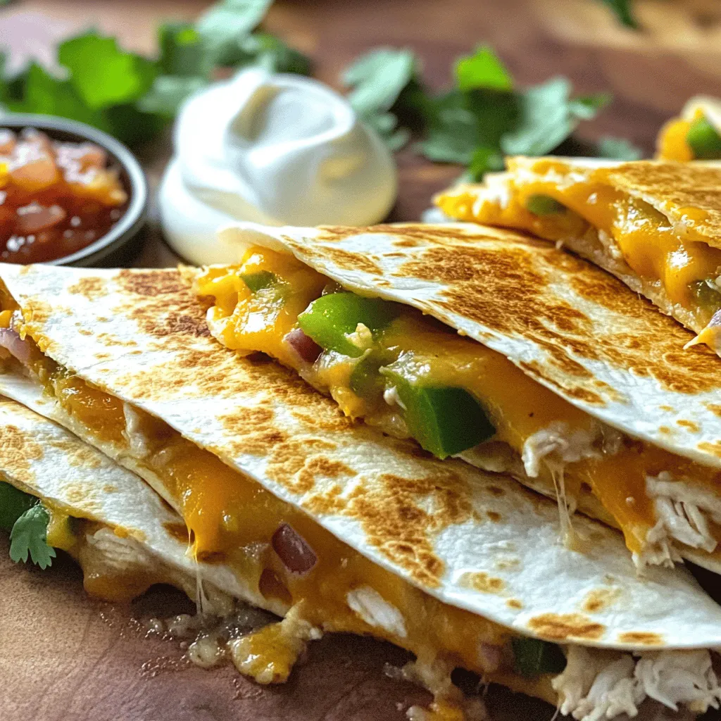 Einfache Chicken Quesadillas Schnelle und leckere Idee