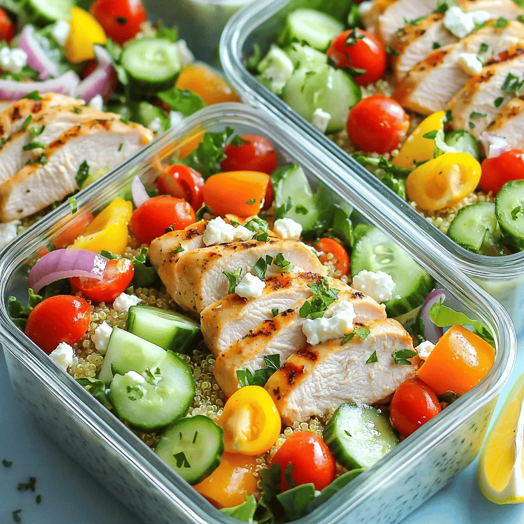 Greek Chicken Veggie Gyro Bowls Lecker und Gesund