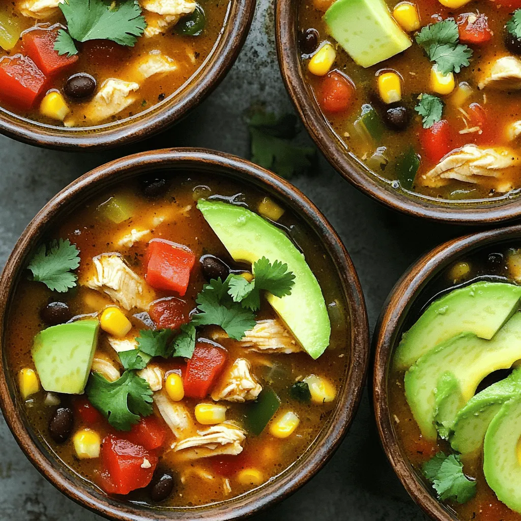 Einfache Chicken Fajita Soup für schnelle Köstlichkeit