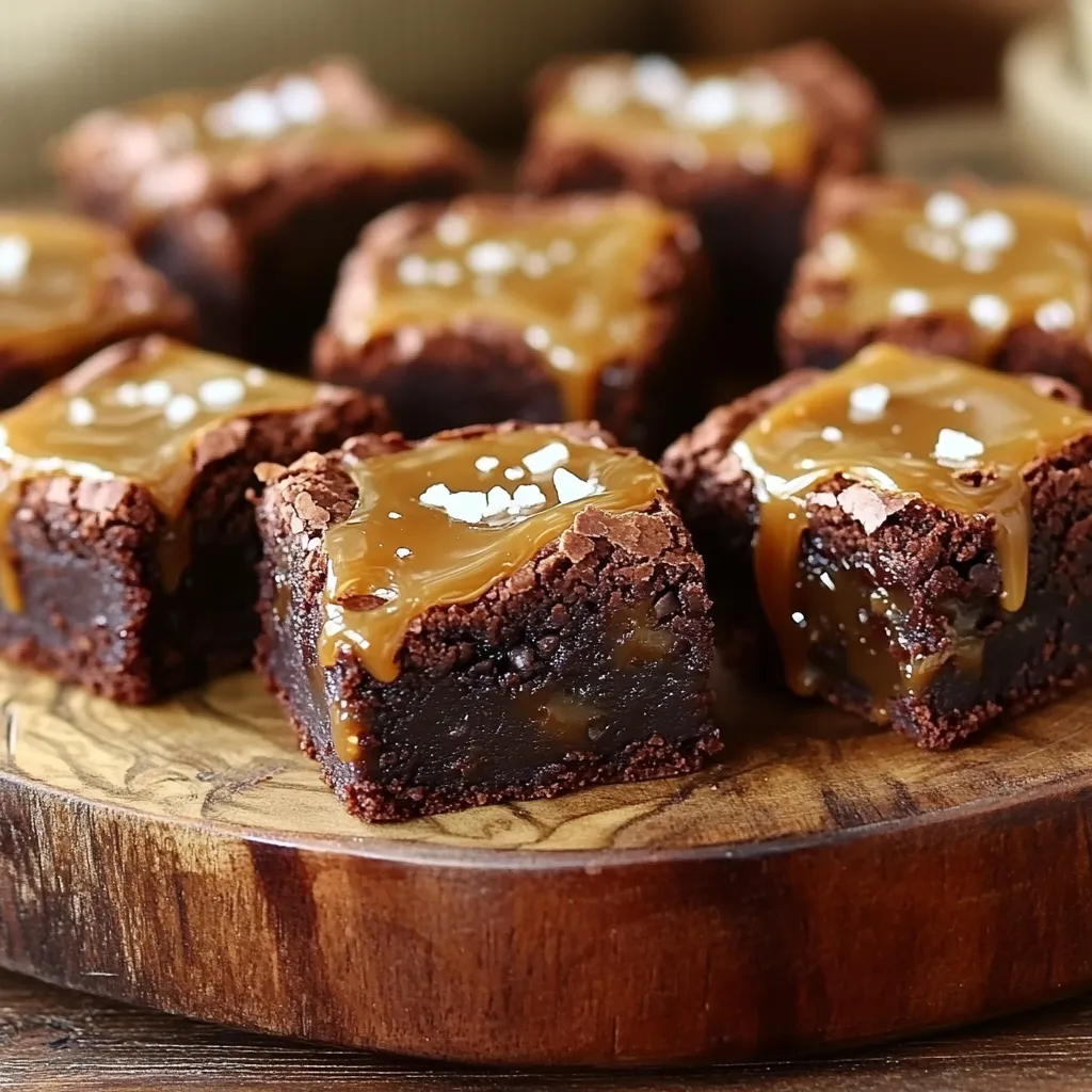 Salzkaramell-Brownie-Bites Einfach und Lecker Snack