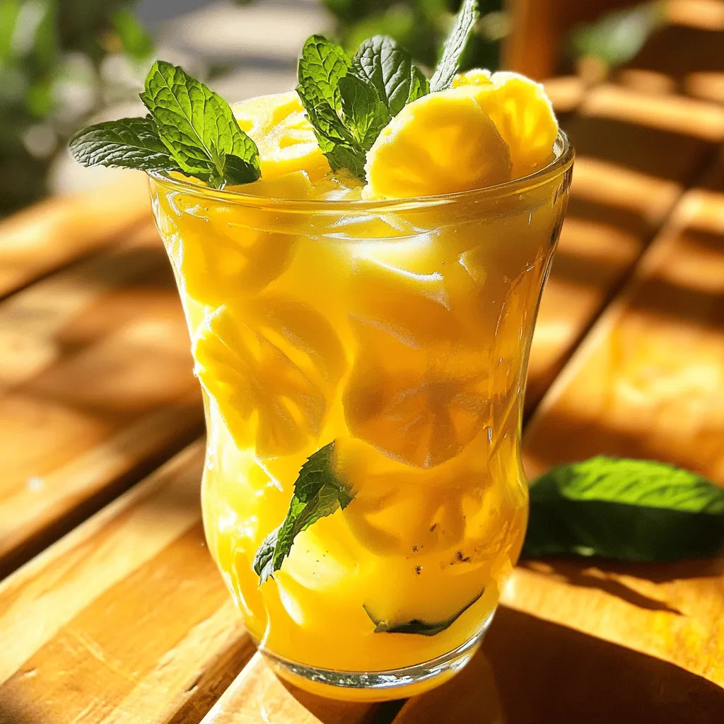 Für einen erfrischenden Zitronen-Ananas-Eistee benötigst du einige einfache Zutaten. Du brauchst vier Tassen Wasser, vier Teebeutel schwarzen Tee, eine Tasse frischen Ananassaft, eine Zitrone, zwei bis drei Esslöffel Honig oder Zucker und frische Minzblätter. Eiswürfel sind auch wichtig, um den Tee kühl zu servieren.