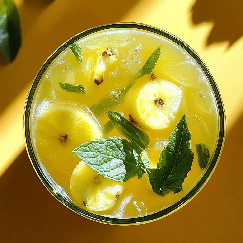 Lemony Pineapple Iced Tea Recipe Frisch und Erfrischend